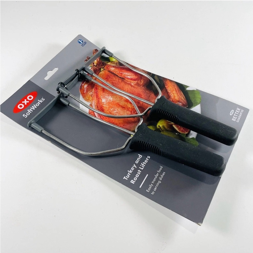 OXO SoftWorks Black Turkey and Roast Lifters - Picture 2 of 5